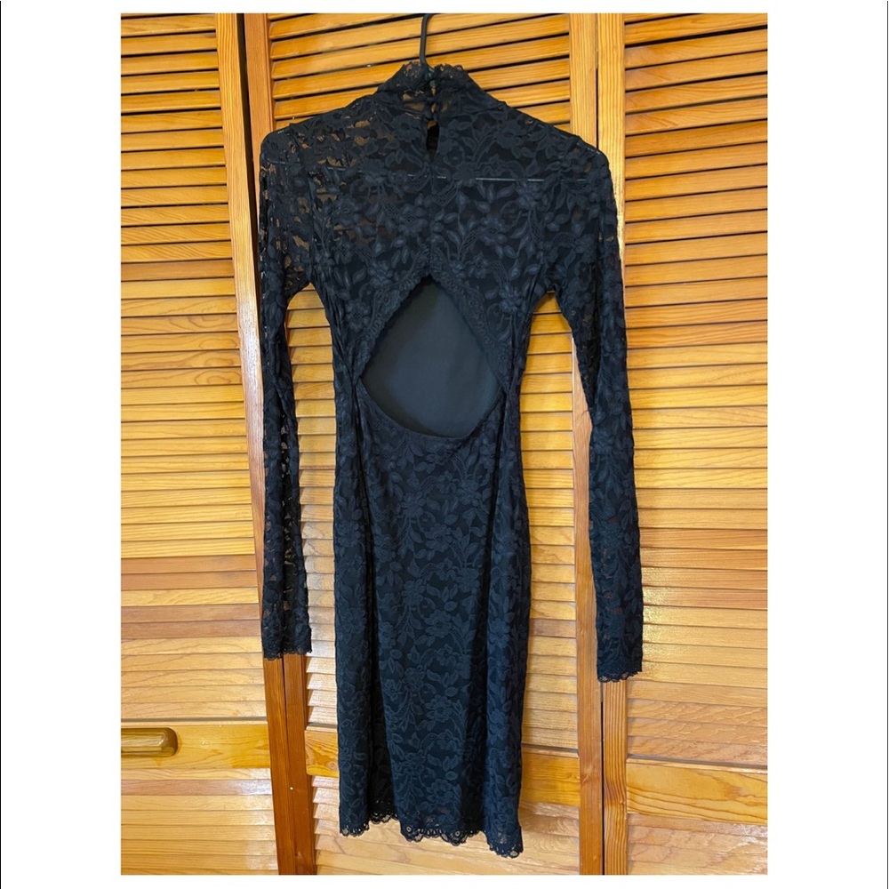 🌟HP 12/25/23🌟Victoria’s Secret black lace bodycon dress